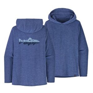 Patagonia Women's Capilene Long sleeve Dri Fit With Hood Wild Waterline XL